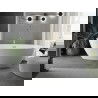 Mexen Eris voľne stojaca vaňa 170 x 80 cm, biela, odtok z brúseného zlata - 53441708000-55