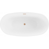 Mexen Eris vaňa voľne stojaca 170 x 80 cm, biela, prepad mosadz kartáčovaná - 53441708000-65