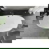 Mexen Eris voľne stojaca vaňa 170 x 80 cm, biela/čierna, prepad gun gray brúsený - 53441708075-66