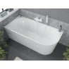 Mexen Mia vaňa voľne stojaca rohová ľavá 180 x 80 cm, biela, prepad biely - 52691808000L-20
