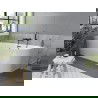 Mexen Mia voľne stojaca rohová vaňa ľavá 180 x 80 cm, biela, čierny prepad - 52691808000L-70