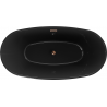 Mexen Eris voľne stojaca vaňa 170 x 80 cm, čierna, prepad ružové zlato - 53441708070-60