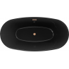 Mexen Eris voľne stojaca vaňa 170 x 80 cm, čierna, prelap miedž štcctoraná - 53441708070-65