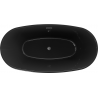 Mexen Eris voľne stojaca vaňa 170 x 80 cm, čierna, odtok gun gray brúsený - 53441708070-66