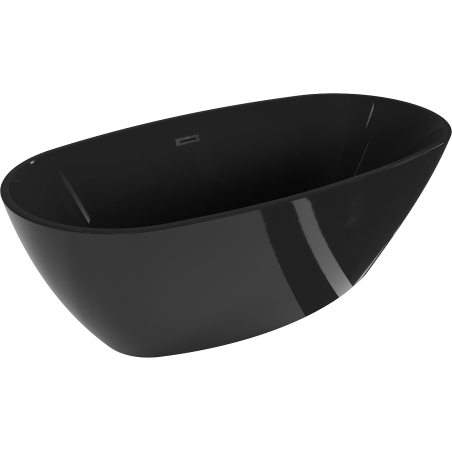 Mexen Eris voľne stojaca vaňa 170 x 80 cm, čierna, prepad čierny - 53441708070-70