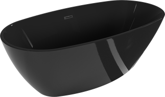Mexen Eris voľne stojaca vaňa 170 x 80 cm, čierna, čierny prepad - 53441708070-70