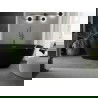 Mexen Eris voľne stojaca vaňa 170 x 80 cm, čierna, prepad gun metal - 53441708070-95