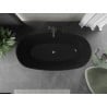 Mexen Eris voľne stojaca vaňa 170 x 80 cm, čierna, prepad gun metal - 53441708070-95