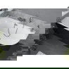 Mexen Mia voľne stojaca rohová vaňa ľavá 180 x 80 cm, biela/čierna, prepad gun metal - 52691808075L-95