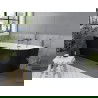 Mexen Mia voľne stojaca rohová vaňa ľavá 180 x 80 cm, biela/čierna, prepad gun metal - 52691808075L-95