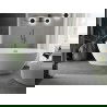 Mexen Eris voľne stojaca vaňa 180 x 80 cm, biela, prepad gun metal - 53441808000-95