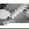 Mexen Eris voľne stojaca vaňa 180 x 80 cm, biela, odtok nikel brúsený - 53441808000-97