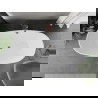 Mexen Eris voľne stojaca vaňa 180 x 80 cm, biela/čierna, odtok Ružové zlato - 53441808075-60