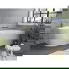 Mexen Mia voľne stojaca rohová vaňa pravá 180 x 80 cm, biela, prepad z mosadze - 52691808000P-55