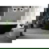 Mexen Eris vaňa voľne stojaca 180 x 80 cm, biela/čierna, prechod chrom - 53441808075-01