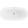 Mexen Eris voľne stojaca vaňa 180 x 80 cm, biela, odtok zlatý - 53441808000-50