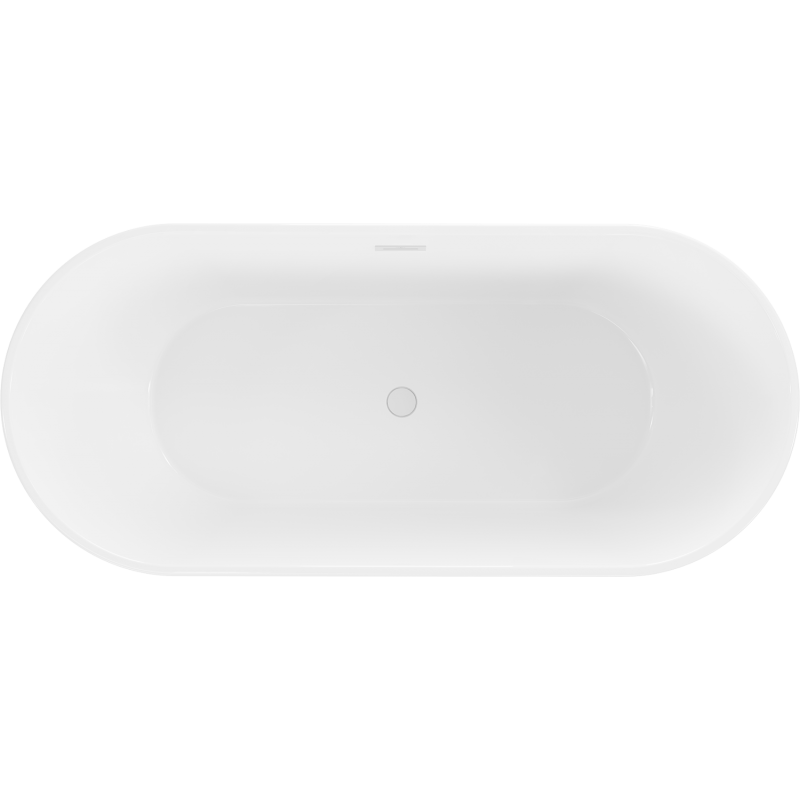 Mexen Flavia voľne stojaca vaňa 150 x 75 cm, biela, biely prepad - 54031507500-20