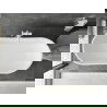Mexen Montana voľne stojaca vaňa 150 x 75 cm, biela, preliv biely - 52011507500-20