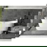 Mexen Montana voľne stojaca vaňa 150 x 75 cm, biela, prepad gun gray brúsený - 52011507500-66