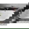 Mexen Flavia voľne stojaca vaňa 160 x 75 cm, biela, preliv ružové zlato - 54031608000-60