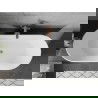Mexen Flavia voľne stojaca vaňa 160 x 75 cm, biela, preliv z brúseného medi - 54031608000-65