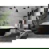 Mexen Flavia voľne stojaca vaňa 160 x 75 cm, biela/čierna, odtok ružové zlato - 54031608075-60