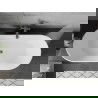 Mexen Flavia voľne stojaca vaňa 170 x 75 cm, biela, prepad gun gray brúsený - 54031708000-66