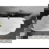 Mexen Flavia voľne stojaca vaňa 170 x 75 cm, biela, prepad gun metal - 54031708000-95