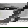 Mexen Flavia voľne stojaca vaňa 170 x 75 cm, biela/čierna, prepad biely - 54031708075-20