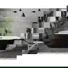 Mexen Flavia voľne stojaca vaňa 170 x 75 cm, biela/čierna, čierny prepad - 54031708075-70
