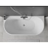 Mexen Oválna voľne stojaca priečna vaňa 150 x 75 cm, biela, prepad chróm - 52671507500-01