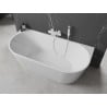 Mexen Oválna voľne stojaca vaňa 160 x 80 cm, biela, prepad biely - 52671608000-20