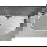 Mexen Oválna voľne stojaca sprchová vaňa 160 x 80 cm, biela, odtok chróm - 52671608000-01