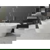 Mexen Oválna voľne stojaca priemyselná vaňa 160 x 80 cm, biela, odtok brúsený nikel - 52671608000-97