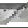 Mexen Oval voľne stojaca priľahlá vaňa 160 x 80 cm, biela, odtok z brúseného medi - 52671608000-65
