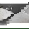 Mexen Oval vaňa voľne stojaca priemyselná 180 x 80 cm, biela, prepad biely - 52671808000-20