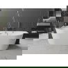 Mexen Oválna vaňa voľne stojaca priestranná 180 x 80 cm, biela, prepad gun gray brúsený - 52671808000-66