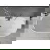 Mexen Oval vaňa voľne stojaca priľahlá 170 x 80 cm, biela, odtok gun gray brúsený - 52671708000-66