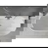 Mexen Oválna vaňa voľne stojaca priemenná 170 x 80 cm, biela, preliv niklovaný - 52671708000-97