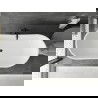 Mexen Montana voľne stojaca vaňa 170 x 80 cm, biela, čierny prepad - 52011708000-70