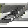 Mexen Montana voľne stojaca vaňa 170 x 80 cm, biela, prepad gun metal - 52011708000-95