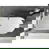 Mexen Montana voľne stojaca vaňa 170 x 80 cm, biela, prepad gun metal - 52011708000-95