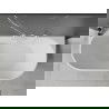 Mexen Oválna vaňa voľne stojaca pri wall 140 x 75 cm, biela/čierna, prepad biely - 52671407575-20