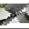 Mexen Montana voľne stojaca vaňa 170 x 80 cm, biela/čierna, preliv chróm - 52011708075-01