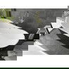 Mexen Montana voľne stojaca vaňa 170 x 80 cm, biela/čierna, preliv zlatý - 52011708075-50