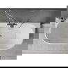Mexen Oválna vaňa voľne stojaca priemerná 140 x 75 cm, biela/čierna, odtok gun metal - 52671407575-95