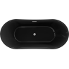 Mexen Montana voľne stojaca vaňa 170 x 80 cm, čierna, prepad chrómu - 52011708070-01
