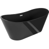 Mexen Montana voľne stojaca vaňa 170 x 80 cm, čierna, biely prepad - 52011708070-20