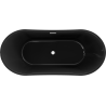 Mexen Montana voľne stojaca vaňa 170 x 80 cm, čierna, biely prepad - 52011708070-20