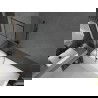 Mexen Next L paraván na vaňu 1-dielny 60 x 150 cm, čierny vzor, brúsená gun gray - 895-060-000-03-77-66